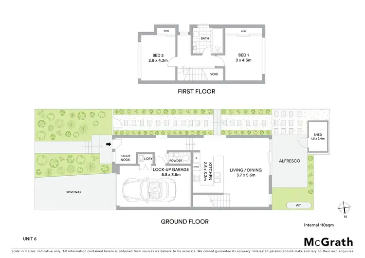 Floorplan of Homely townhouse listing, 5 Clydebank Street, Greensborough VIC 3088