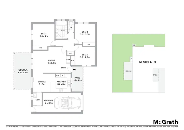Floorplan of Homely unit listing, Unit 6/159A Market Street, Mudgee NSW 2850