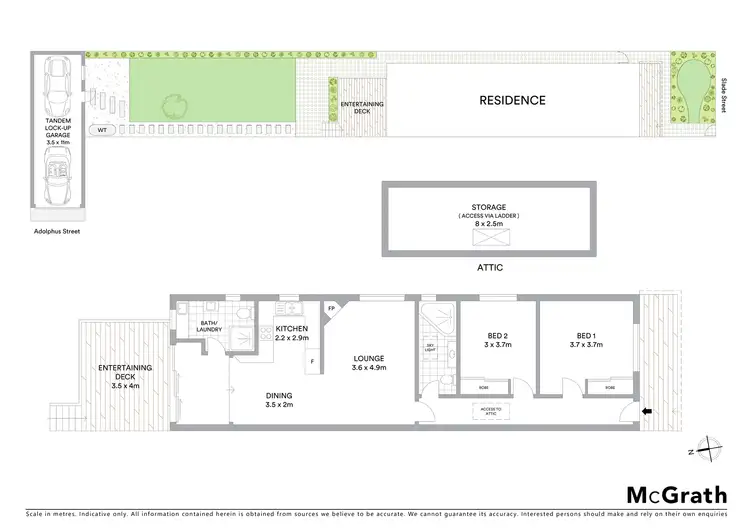 Floorplan of Homely house listing, 21 Slade Street, Naremburn NSW 2065