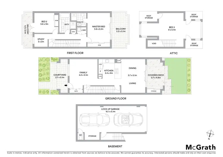 Floorplan of Homely townhouse listing, 30/9 Myrtle Street, Botany NSW 2019