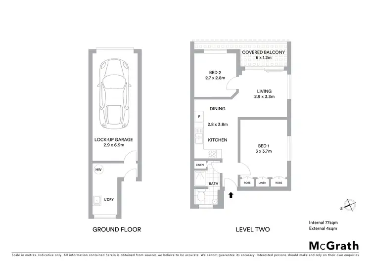 Floorplan of Homely apartment listing, 4/83 Linton Street, Kangaroo Point QLD 4169