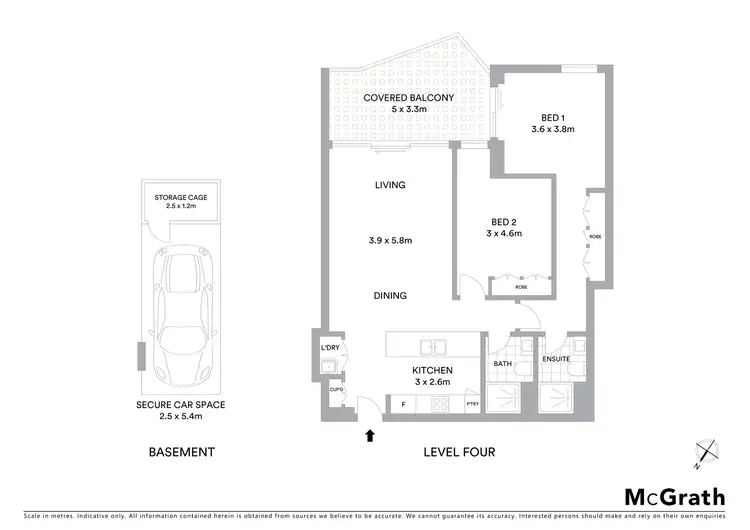 Floorplan of Homely apartment listing, 3407/21 Scotsman Street, Forest Lodge NSW 2037