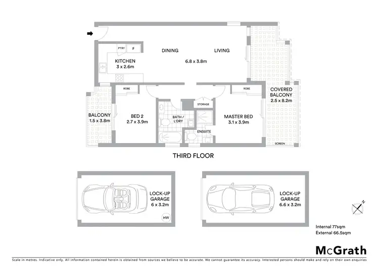 Floorplan of Homely unit listing, 6/18 Lima Street, Auchenflower QLD 4066