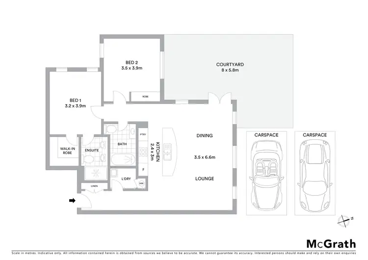 Floorplan of Homely townhouse listing, 5/1 Fawkner Street, Braddon ACT 2612