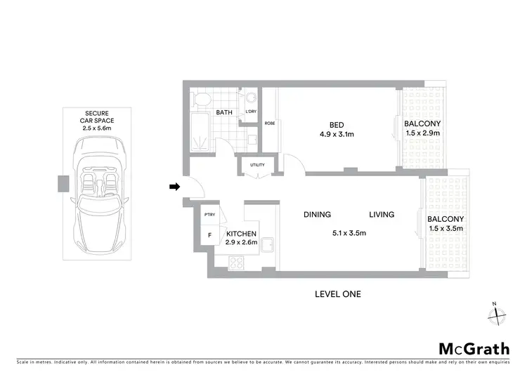 Floorplan of Homely apartment listing, 2/2 New McLean Street, Edgecliff NSW 2027