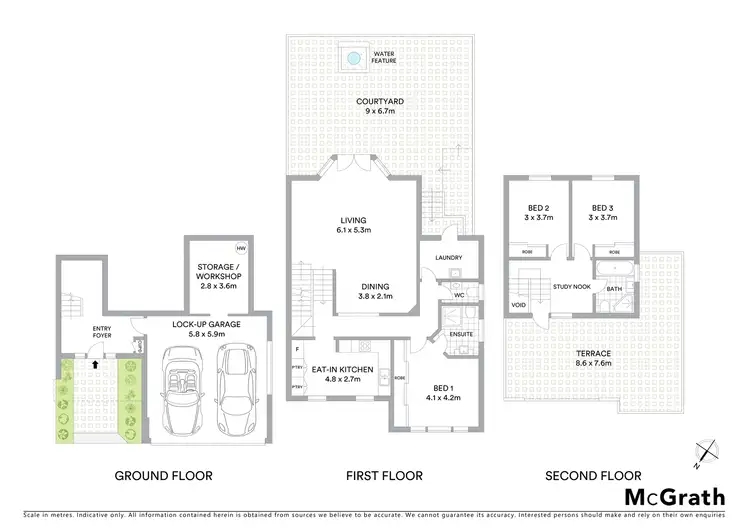 Floorplan of Homely townhouse listing, 5/58 Martin Street, Haberfield NSW 2045