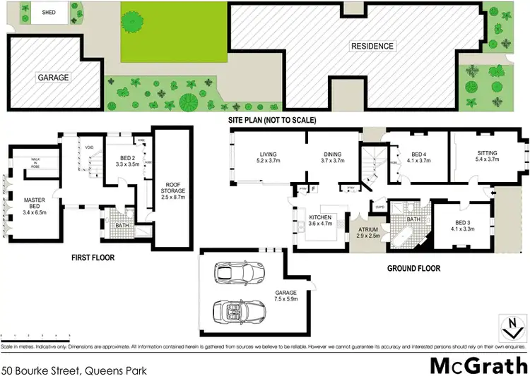 Floorplan of Homely house listing, 50 Bourke Street, Queens Park NSW 2022