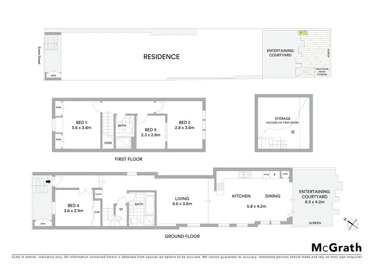 Floorplan of Homely house listing, 226 Evans Street, Rozelle NSW 2039