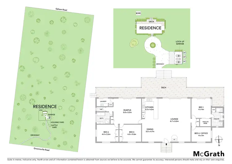 Floorplan of Homely rural property listing, 957 Groomsville Road, Geham QLD 4352
