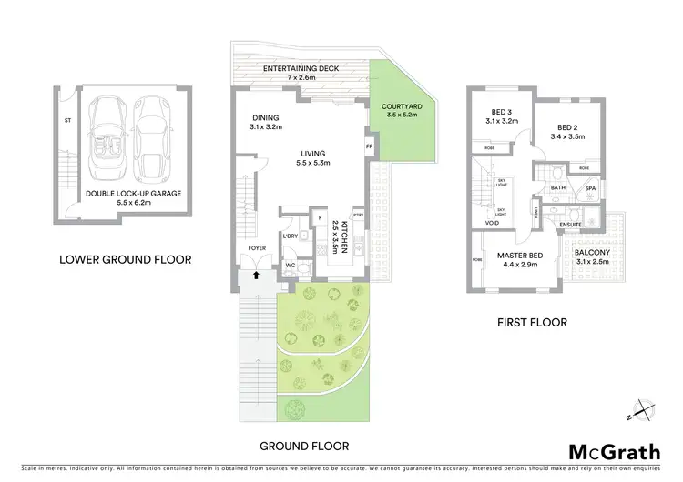 Floorplan of Homely townhouse listing, 3/8-10 The Crescent, Avalon Beach NSW 2107