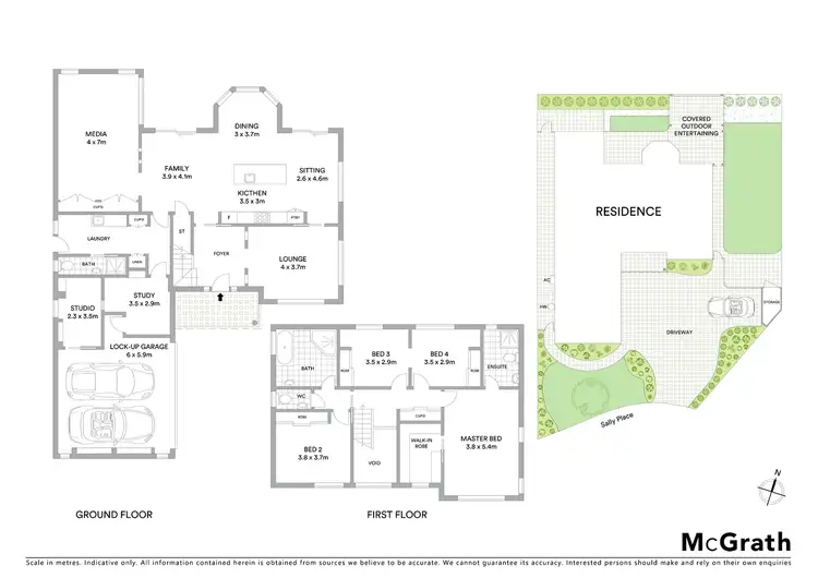 Floorplan of Homely house listing, 6 Sally Place, Kellyville NSW 2155
