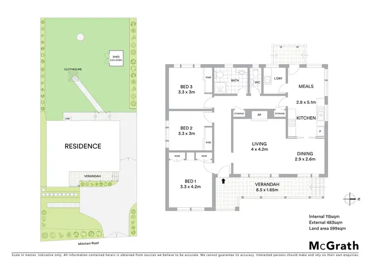 Floorplan of Homely house listing, 446 Mitcham Road, Mitcham VIC 3132