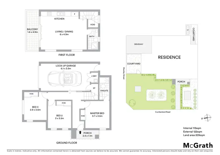 Floorplan of Homely townhouse listing, 256 Cumberland Road, Pascoe Vale VIC 3044