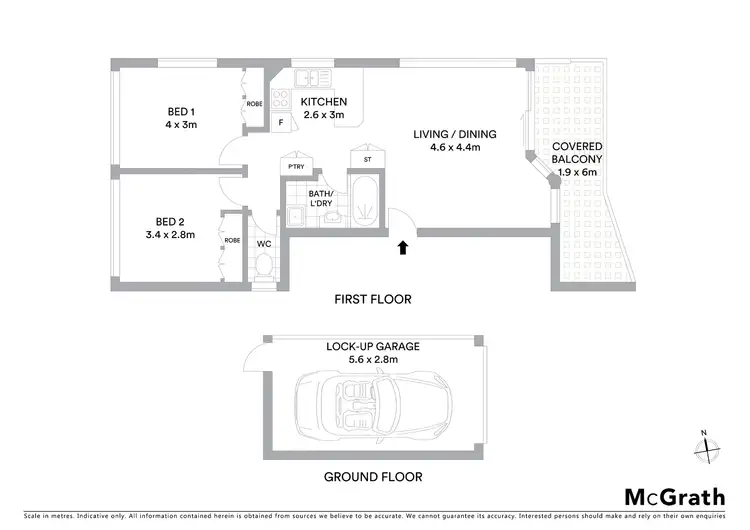 Floorplan of Homely unit listing, 10/101 Esplanade, Golden Beach QLD 4551