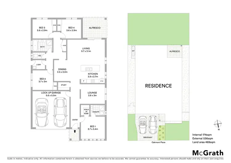 Floorplan of Homely house listing, 8 Oakmont Place, Woongarrah NSW 2259