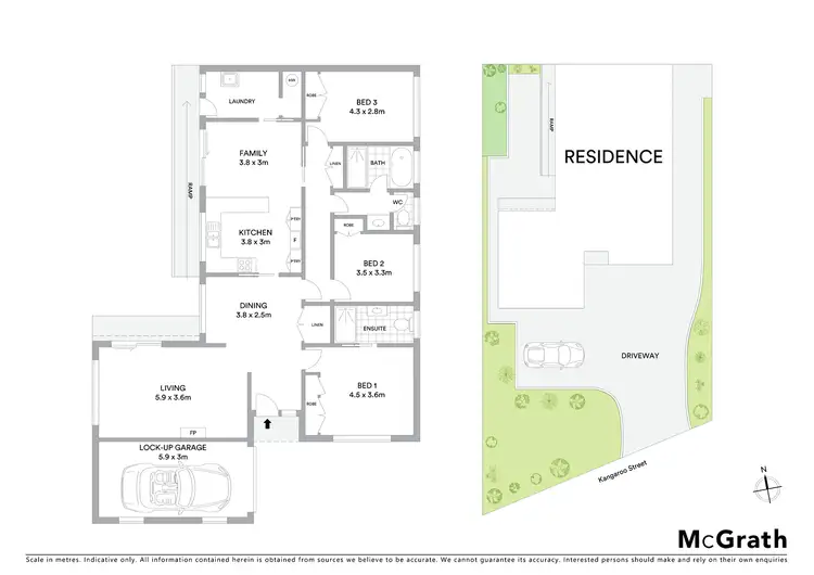 Floorplan of Homely semi-detached listing, 41 Kangaroo Street, Lawson NSW 2783