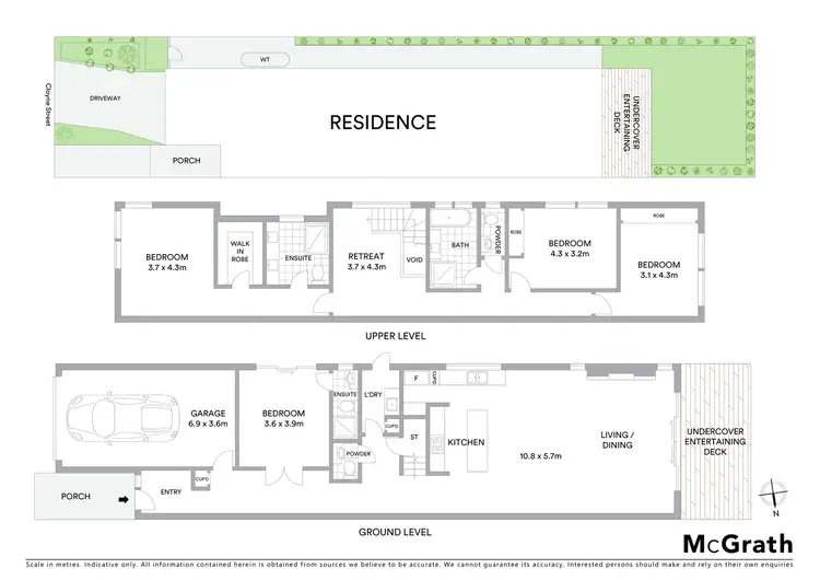 Floorplan of Homely townhouse listing, 23A Cloyne Street, Highett VIC 3190