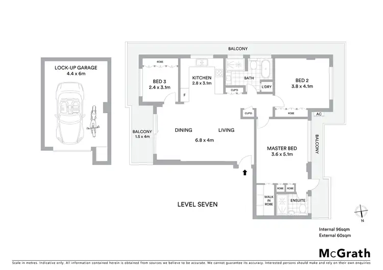 Floorplan of Homely apartment listing, 18/9 Wyagdon Street, Neutral Bay NSW 2089