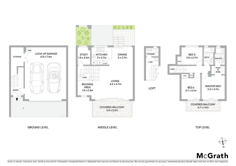 Floorplan of Homely townhouse listing, 3/56 Ryans Road, St Lucia QLD 4067