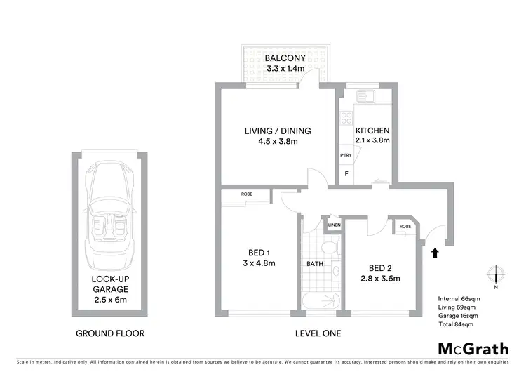 Floorplan of Homely apartment listing, 12/82 Undercliff Street, Neutral Bay NSW 2089