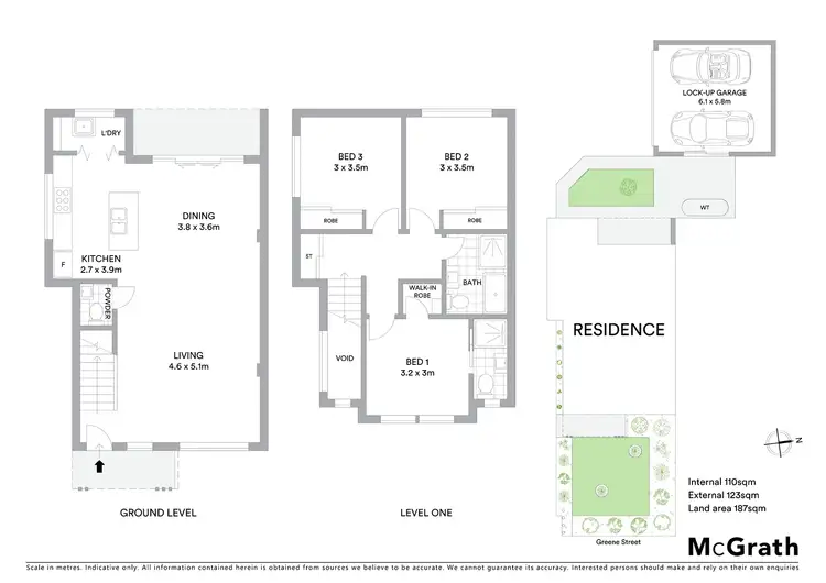 Floorplan of Homely townhouse listing, 2/40 Greene Street, South Kingsville VIC 3015