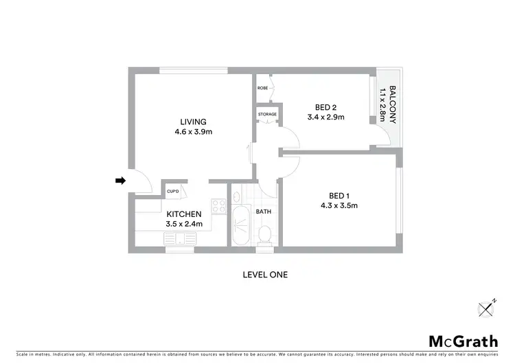 Floorplan of Homely apartment listing, 3/2 Ethne Avenue, Randwick NSW 2031