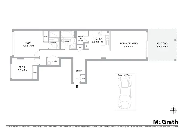 Floorplan of Homely apartment listing, 9/141 Bowden Street, Meadowbank NSW 2114