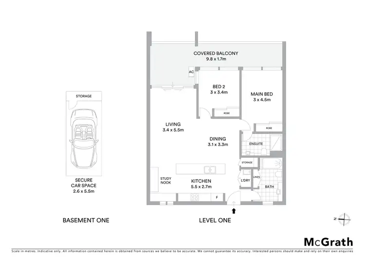 Floorplan of Homely apartment listing, 1/93 Pacific Highway, Hornsby NSW 2077