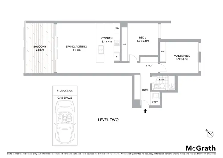 Floorplan of Homely apartment listing, 204S/1 Lardelli Drive, Ryde NSW 2112