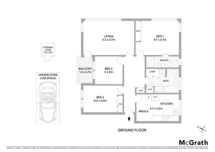 Floorplan of Homely apartment listing, 1/25 Mitford Street, St Kilda VIC 3182