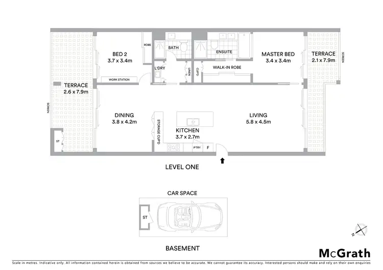 Floorplan of Homely apartment listing, 1304/1 Sunset Avenue, Paradise Point QLD 4216