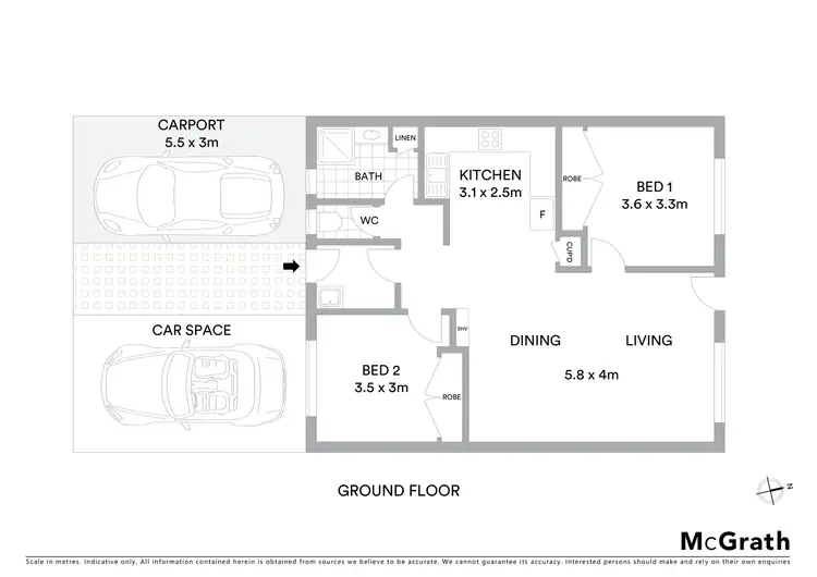 Floorplan of Homely unit listing, 6/1 Whichello Street, Newtown QLD 4350