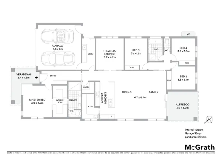 Floorplan of Homely house listing, 6 Tyrrell Street, Googong NSW 2620