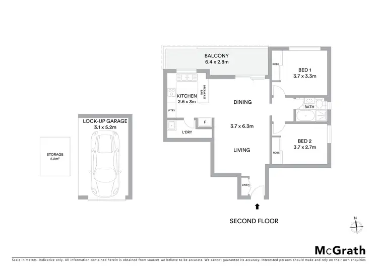Floorplan of Homely apartment listing, 12/65 Florence Street, Hornsby NSW 2077