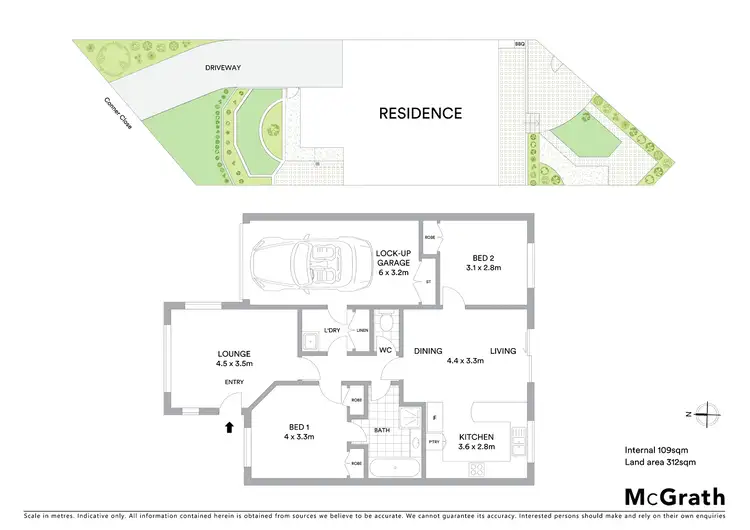 Floorplan of Homely townhouse listing, 8 Conner Close, Palmerston ACT 2913