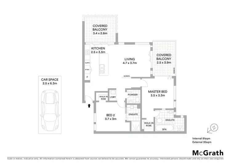Floorplan of Homely unit listing, 7208/5 Morwong Drive, Noosa Heads QLD 4567