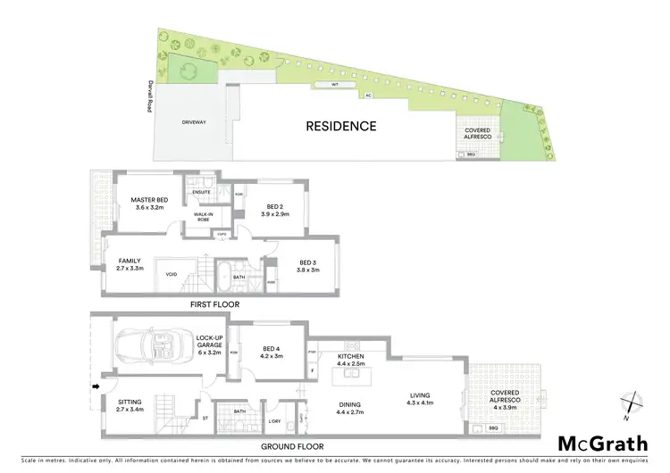 Floorplan of Homely semi-detached listing, 85A Darvall Road, West Ryde NSW 2114