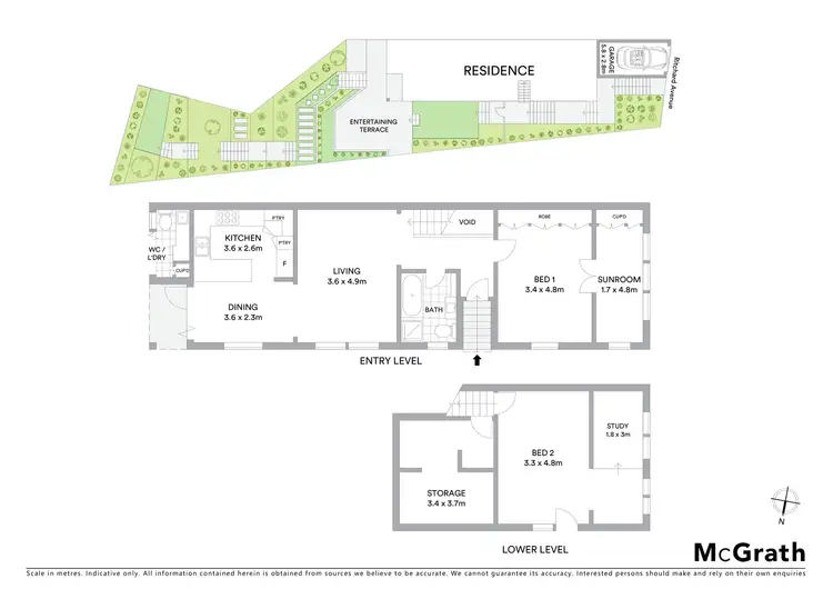 Floorplan of Homely house listing, 34 Ritchard Avenue, Coogee NSW 2034