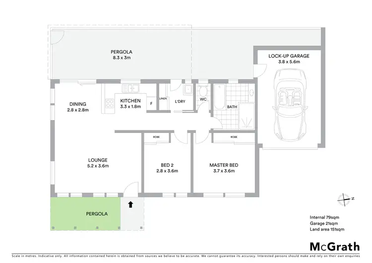 Floorplan of Homely townhouse listing, 1/64 Thorpe Avenue, Queanbeyan NSW 2620
