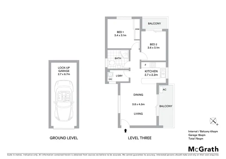 Floorplan of Homely apartment listing, 6/1 Orr Street, Gladesville NSW 2111