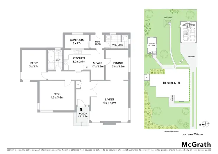 Floorplan of Homely house listing, 6 Stockdale Avenue, Clayton VIC 3168