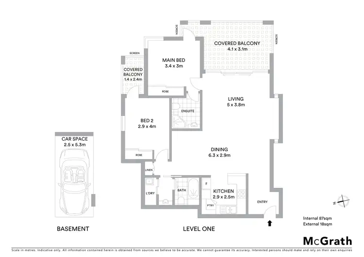 Floorplan of Homely unit listing, 36/7 Landsborough Terrace, Toowong QLD 4066