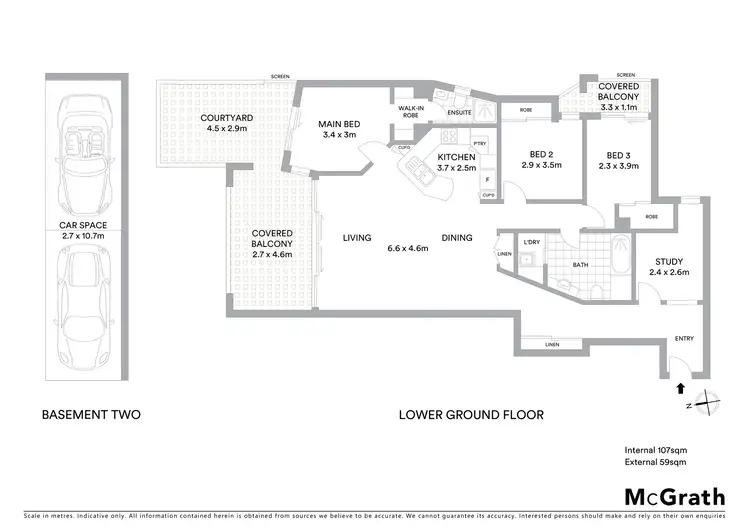 Floorplan of Homely apartment listing, 3/11 Grosvenor Road, Indooroopilly QLD 4068