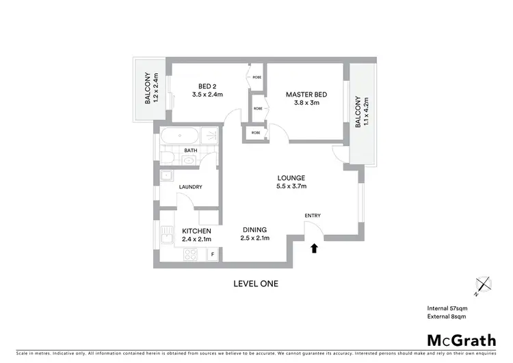Floorplan of Homely unit listing, 16/48 Trinculo Place, Queanbeyan NSW 2620