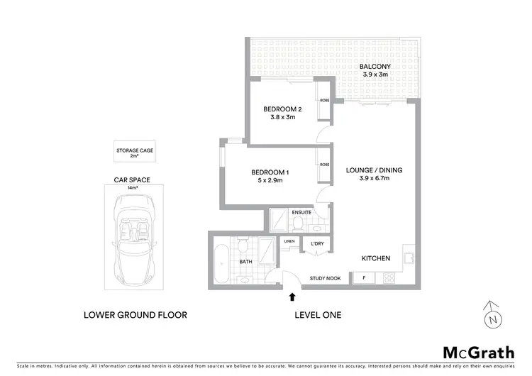 Floorplan of Homely apartment listing, 36/5 Belair Close, Hornsby NSW 2077