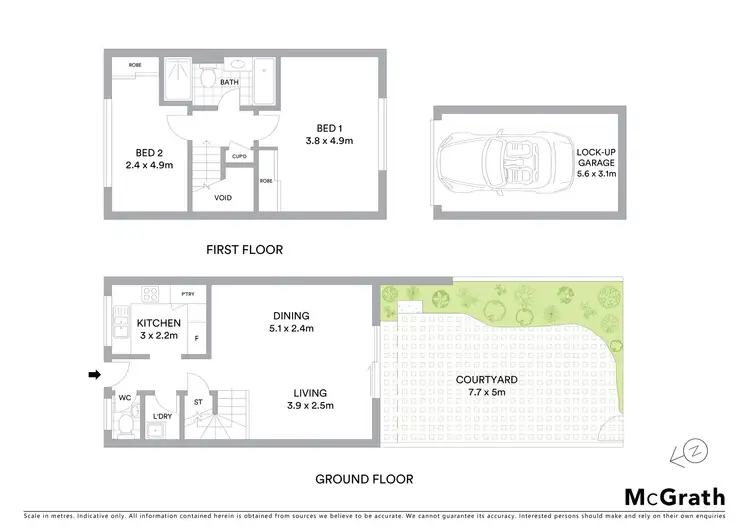 Floorplan of Homely townhouse listing, 6/22 Taranto Road, Marsfield NSW 2122