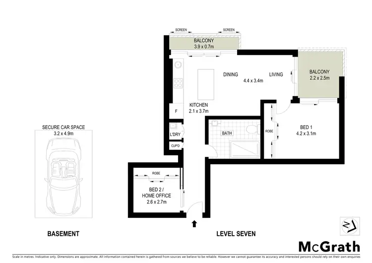 Floorplan of Homely apartment listing, B703/222 Botany Road, Alexandria NSW 2015