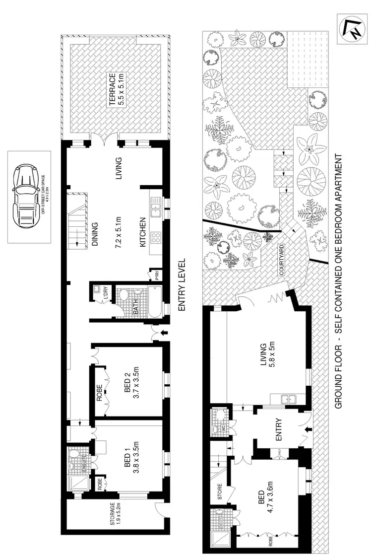 Floorplan of Homely apartment listing, 2/19 Francis Street, Bondi Beach NSW 2026