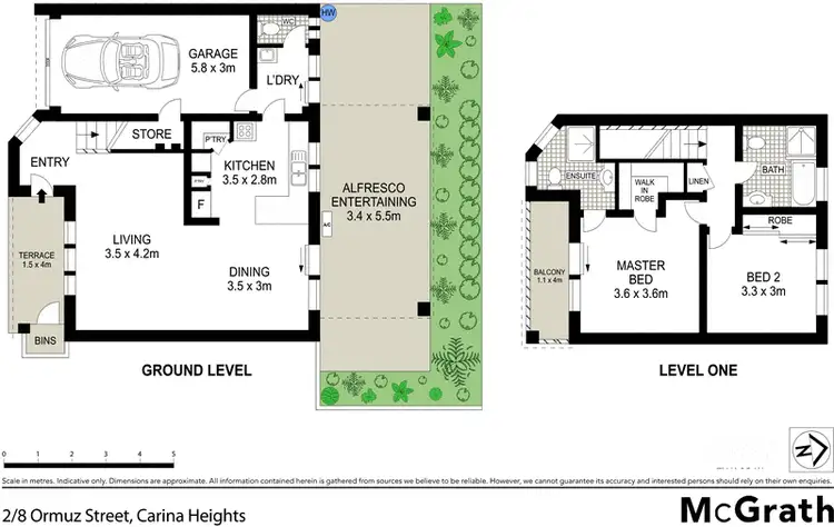 Floorplan of Homely townhouse listing, 2/8 Ormuz Street, Carina Heights QLD 4152