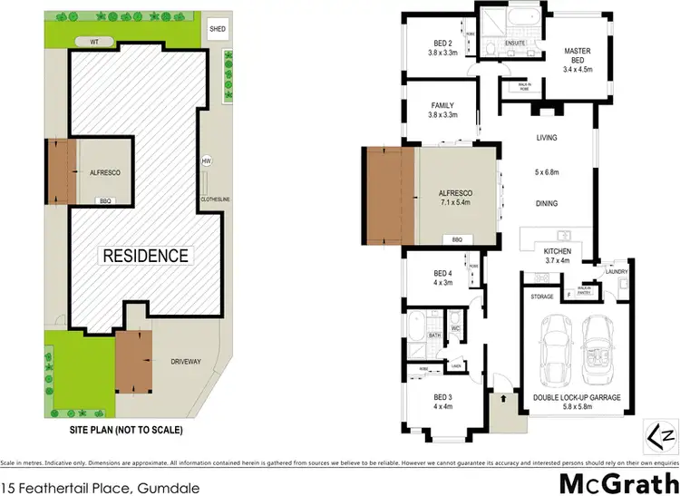 Floorplan of Homely house listing, 15 Feathertail Place, Gumdale QLD 4154